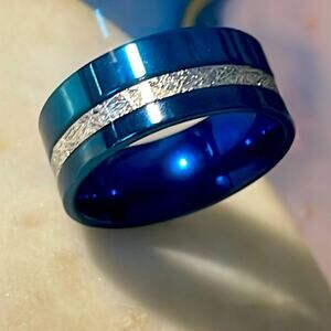 Stainless steel men’s unisex wedding band ring 7